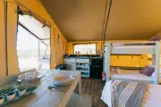 Inside view of the safari lodge 