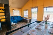 Side on view of inside the safari lodge 